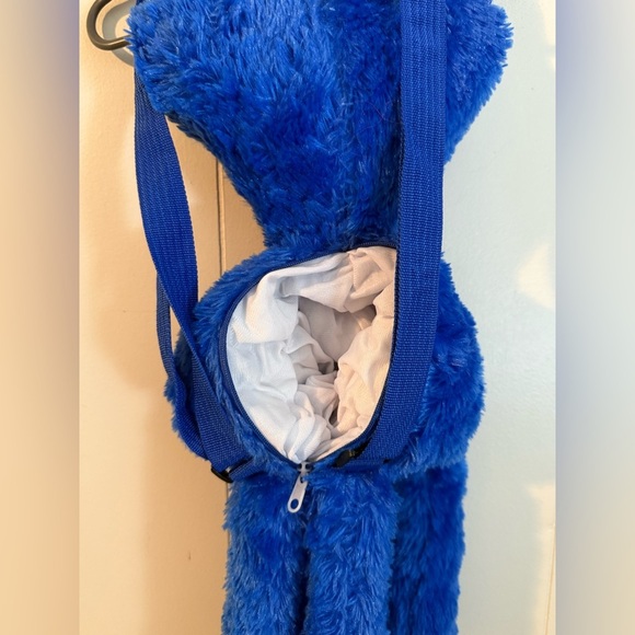 20" Huggy Wuggy Backpack Poppy Playtime Backpack Kids Stuffed Toy Bag (Blue) - Picture 9 of 9